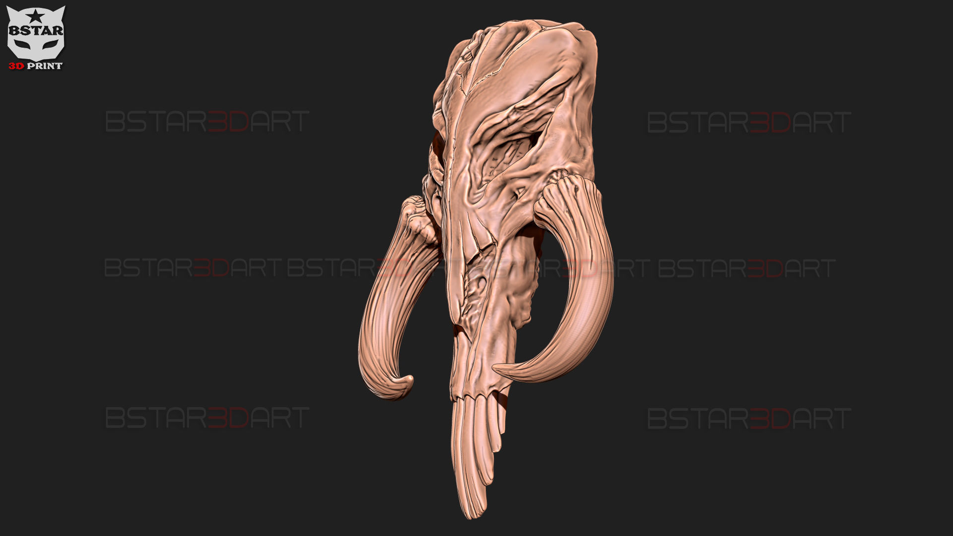 Mythosaur Skull High Quality - Mandalorian Starwars Movie 3D print model_30