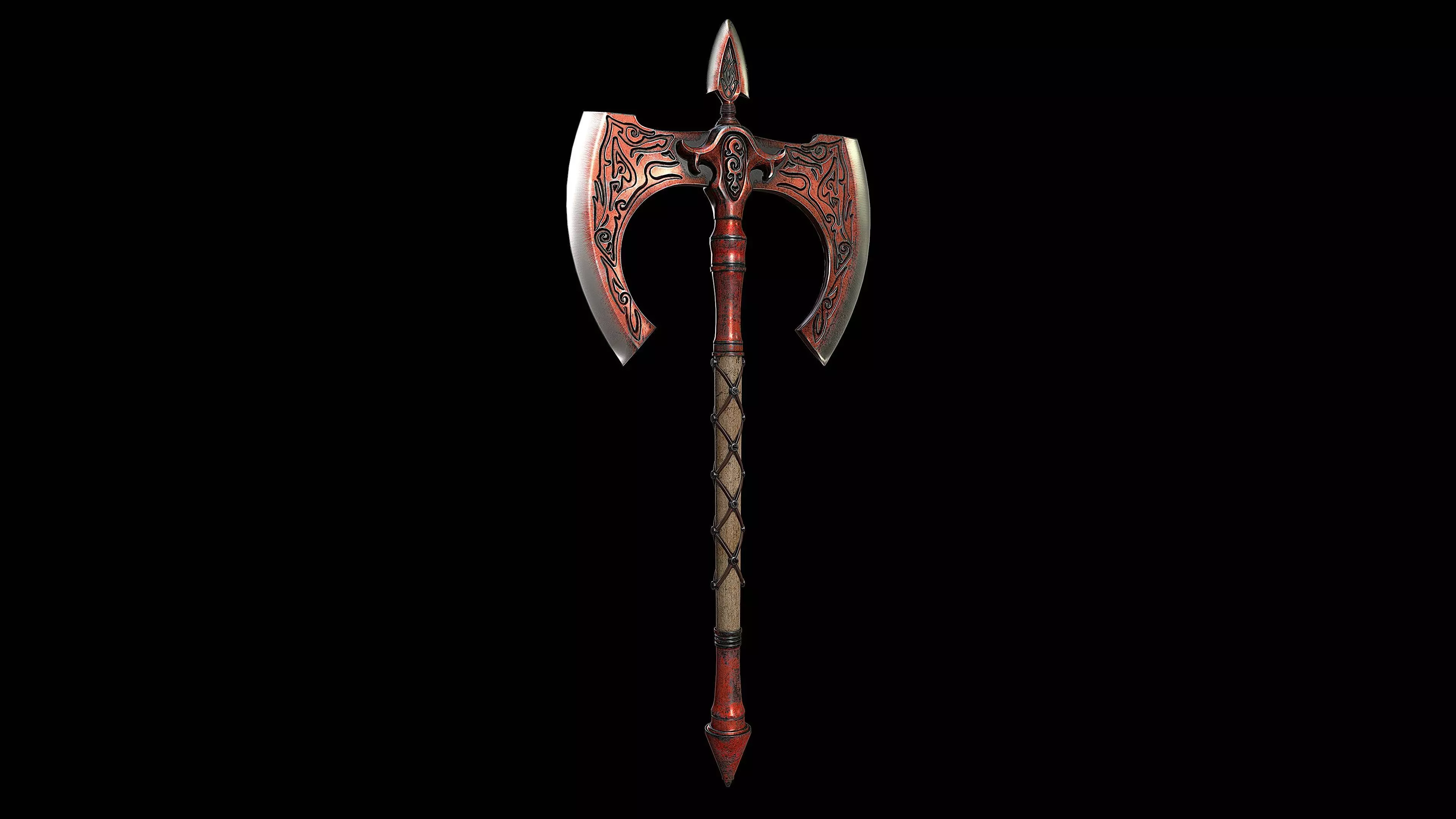 Ax of War Low-poly 3D model_0