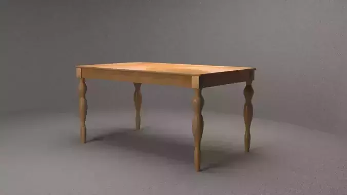 wooden dining table