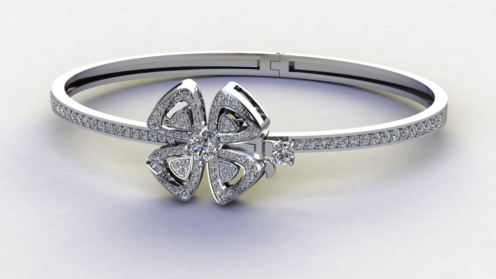 woman bracelet 3D print model_3