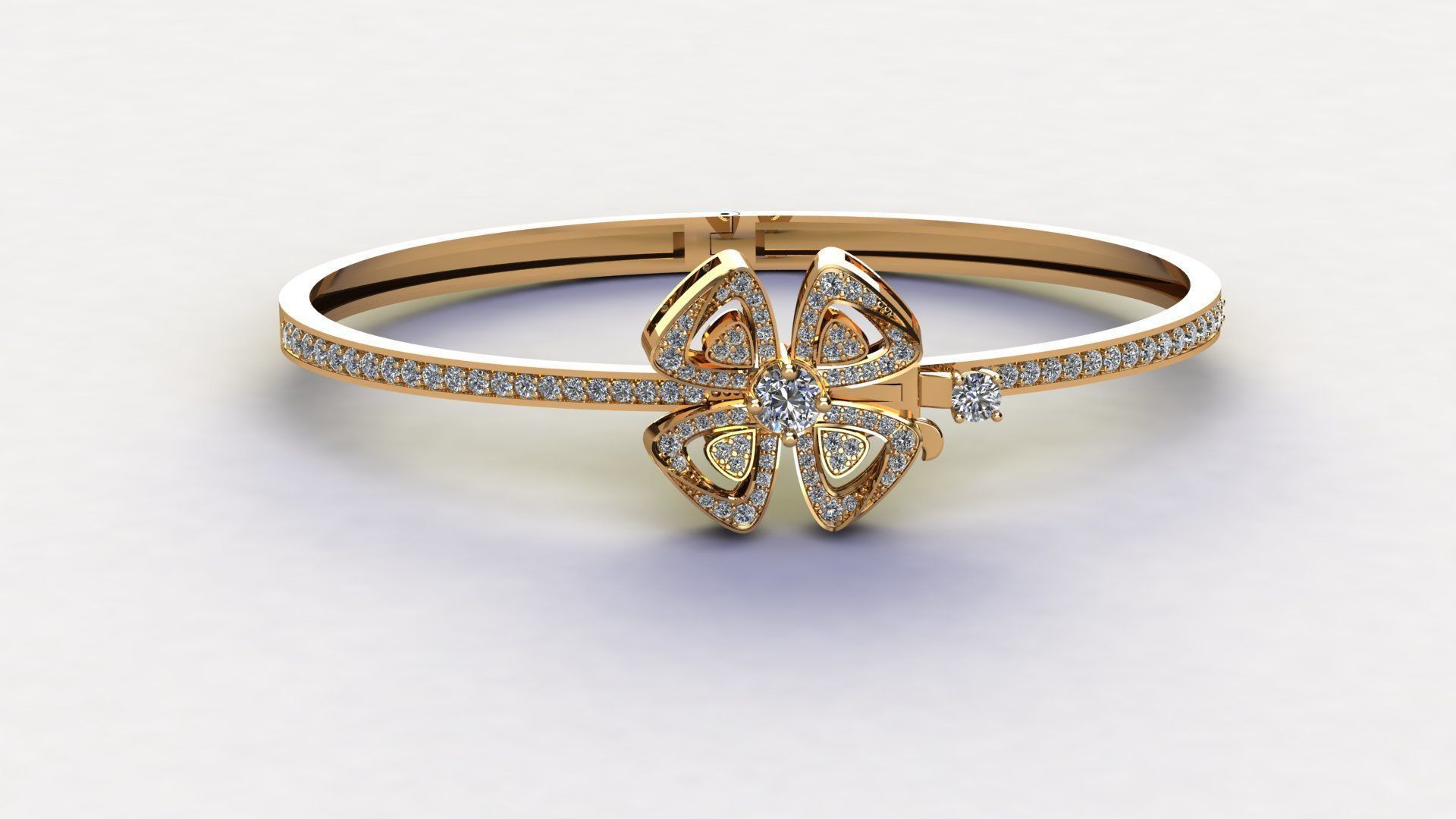 woman bracelet 3D print model_1