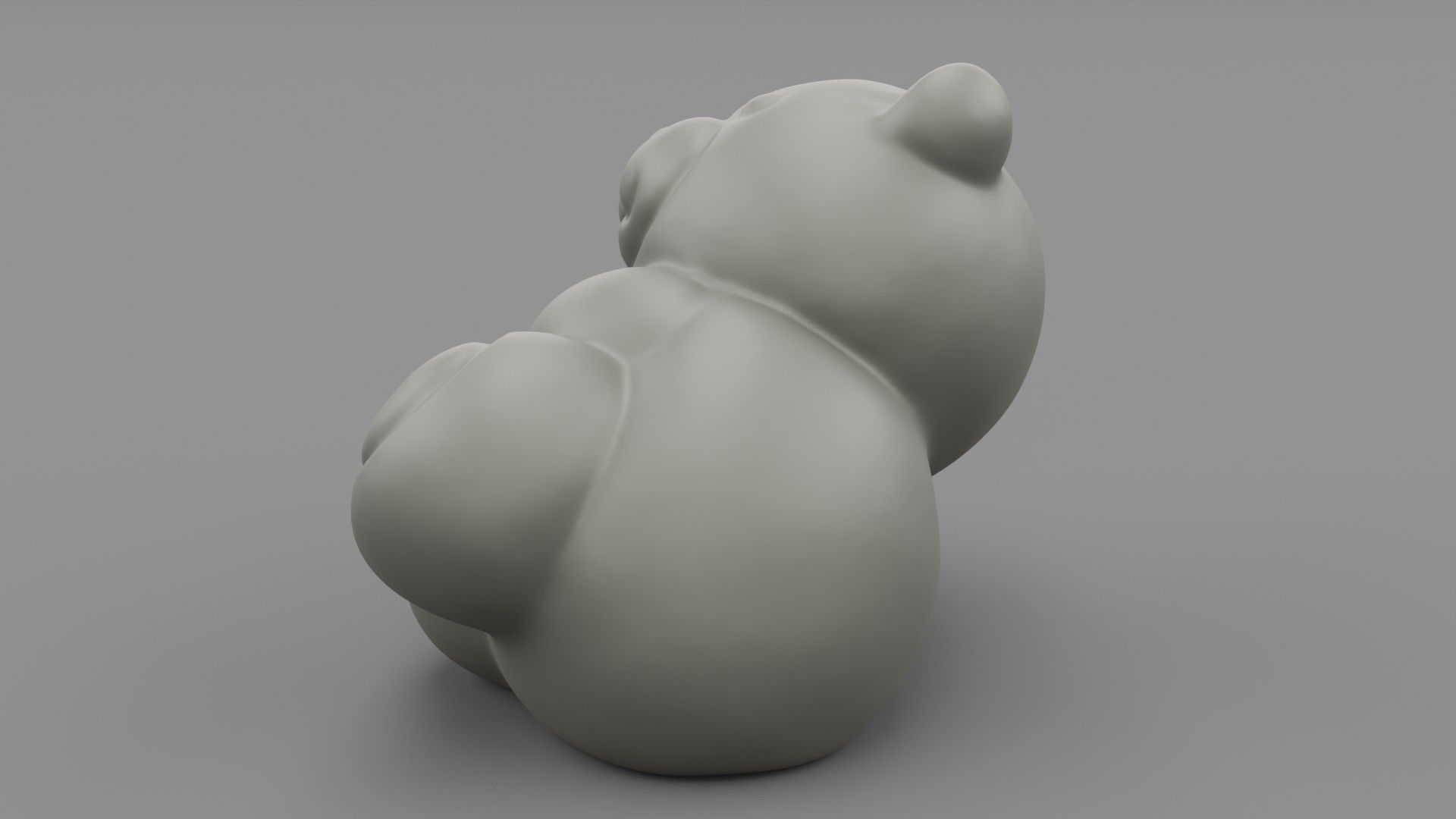 Ceramic Teddy bear 3D print model_9