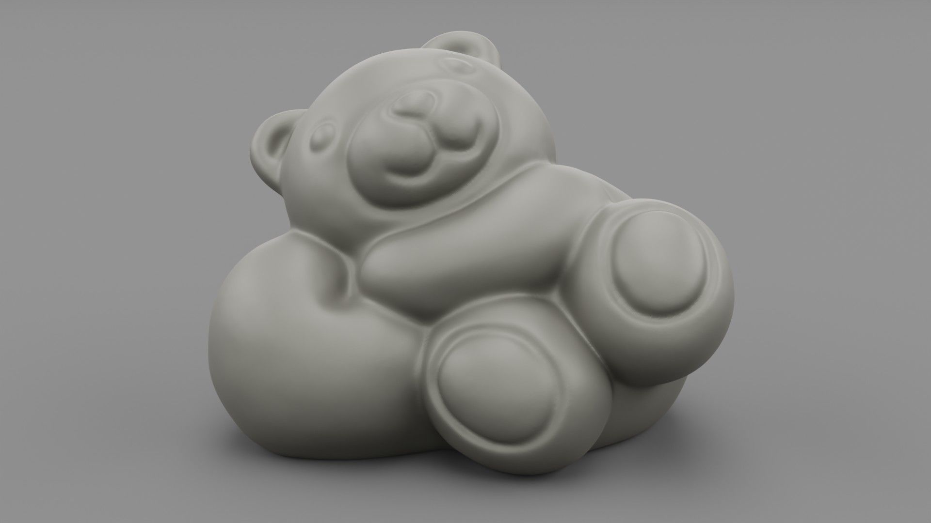 Ceramic Teddy bear 3D print model_2