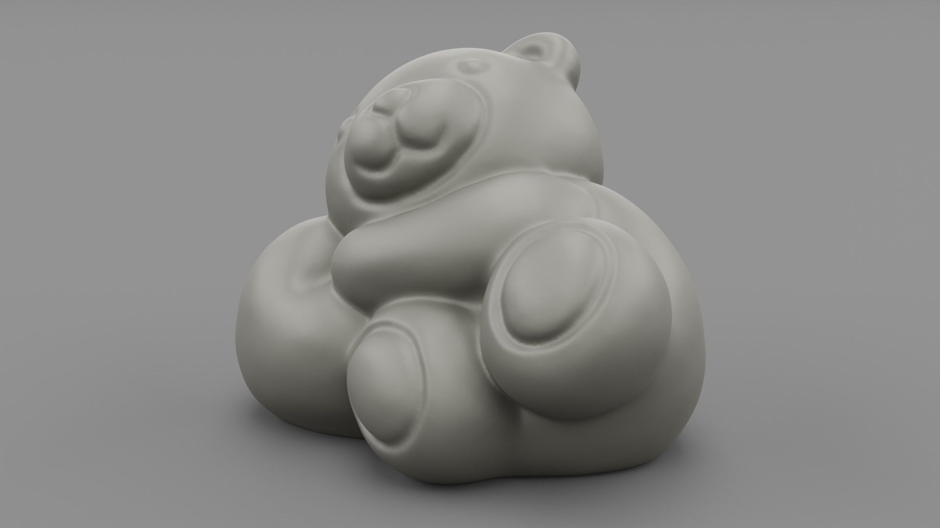 Ceramic Teddy bear 3D print model_11