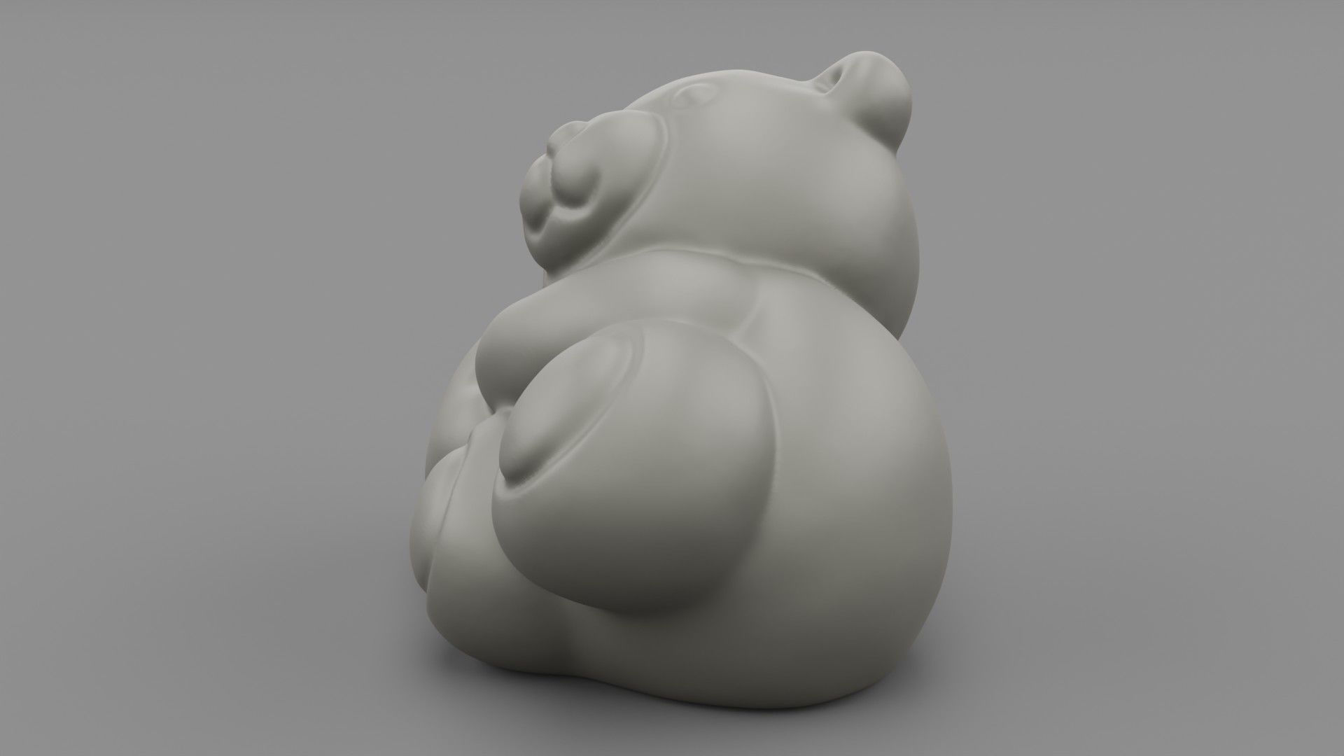 Ceramic Teddy bear 3D print model_10