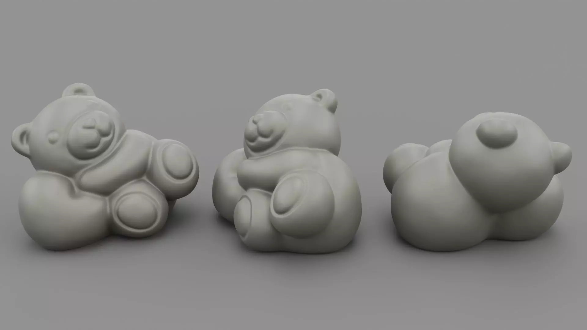 Ceramic Teddy bear 3D print model_0