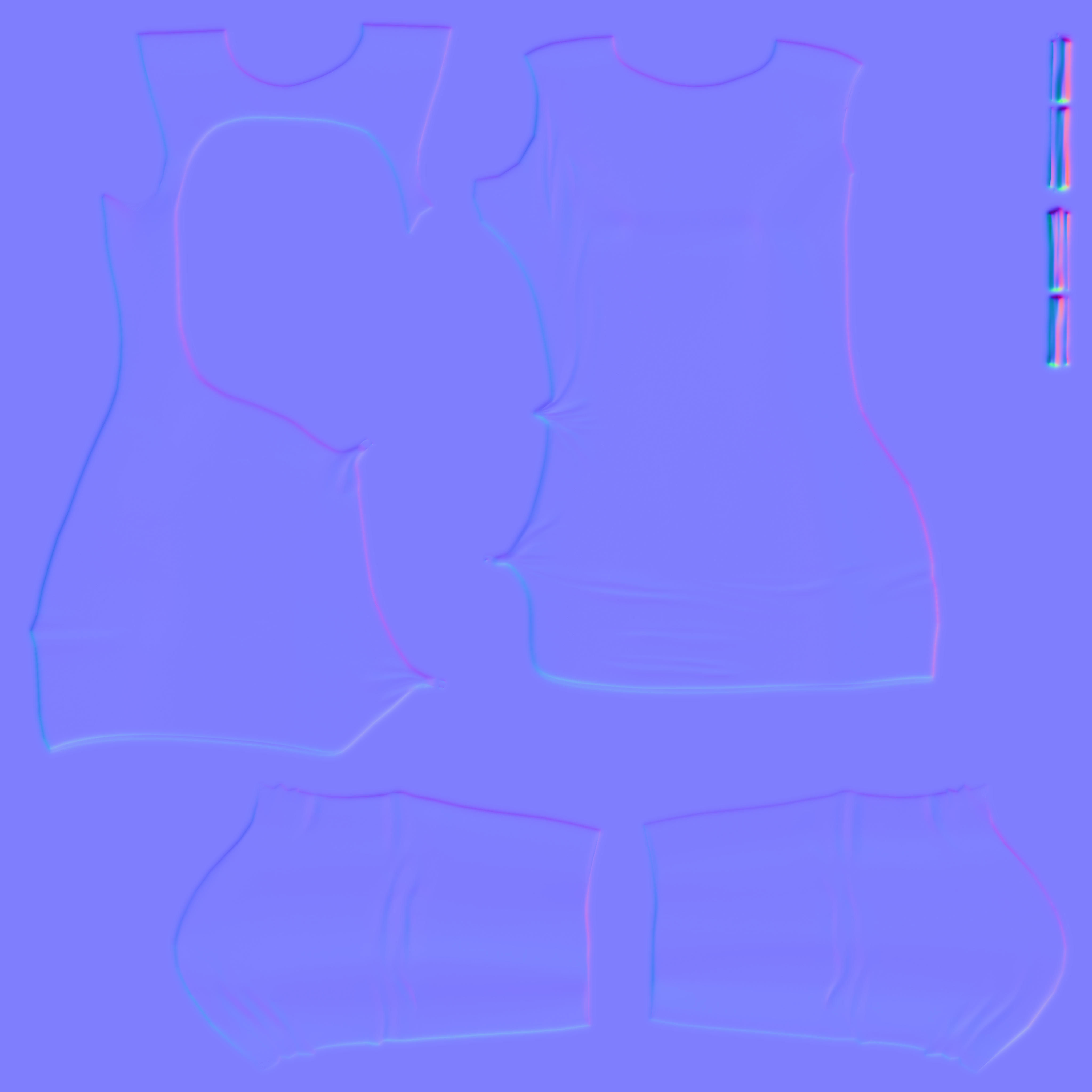 Party Backless Hip Side Slit Cutout Black Dress Low-poly 3D model_13