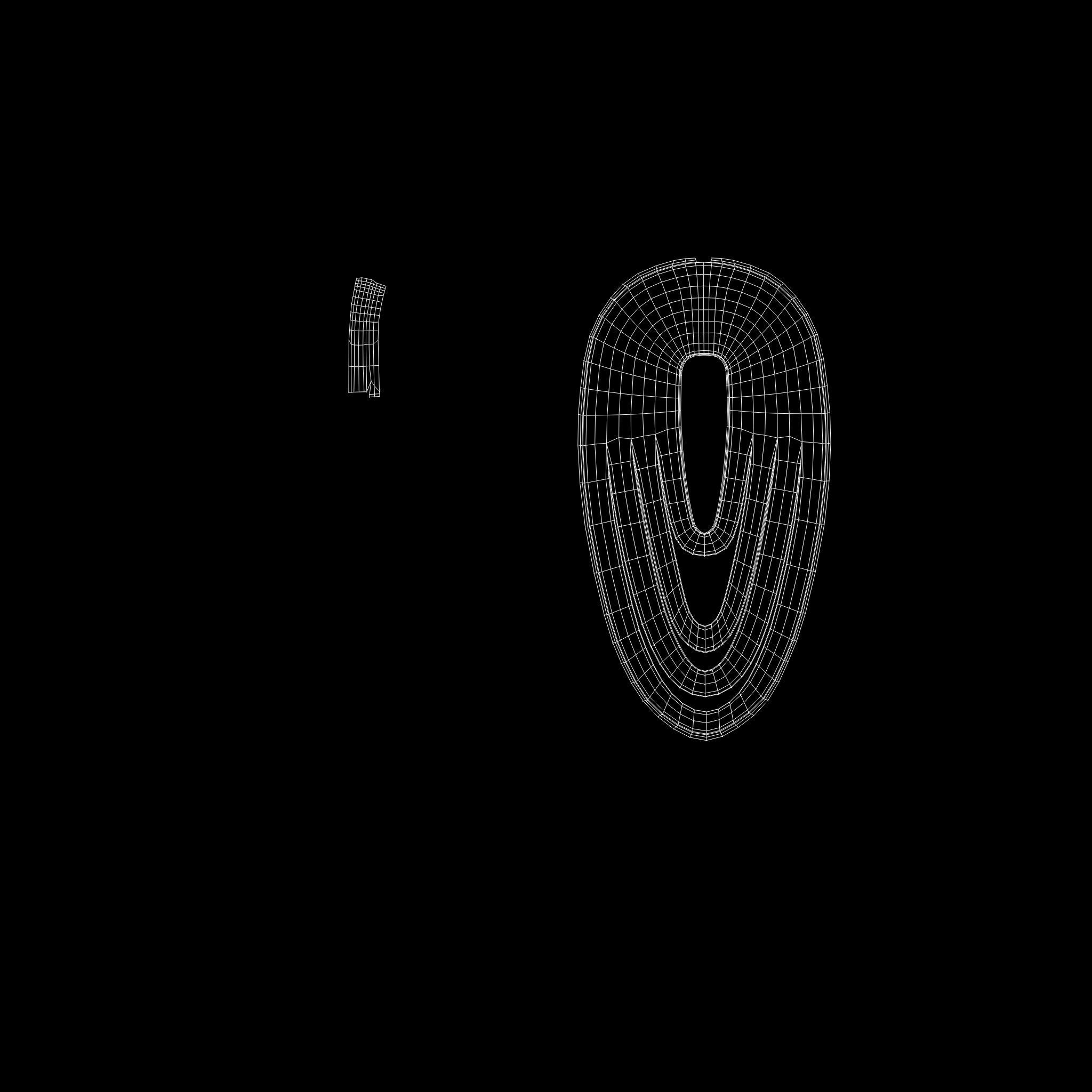 Diamond Earrings Low-poly 3D model_12