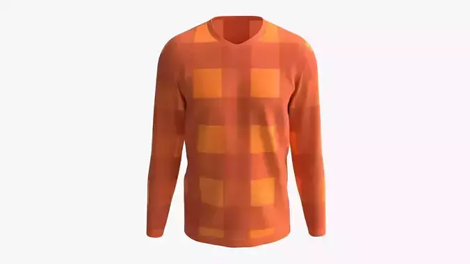 Sweatshirt for Men Mockup 03 Orange