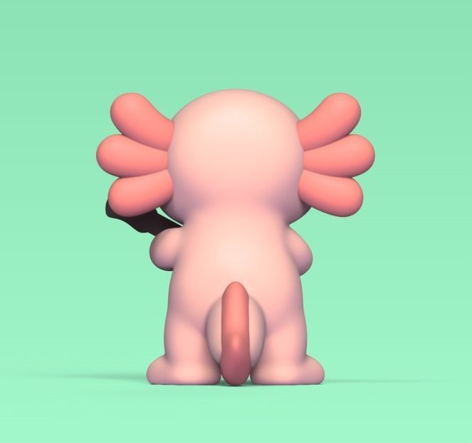 Axolotl Banjo 3D print model_3