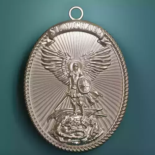 Archangel Michael Pendant 3D print model
