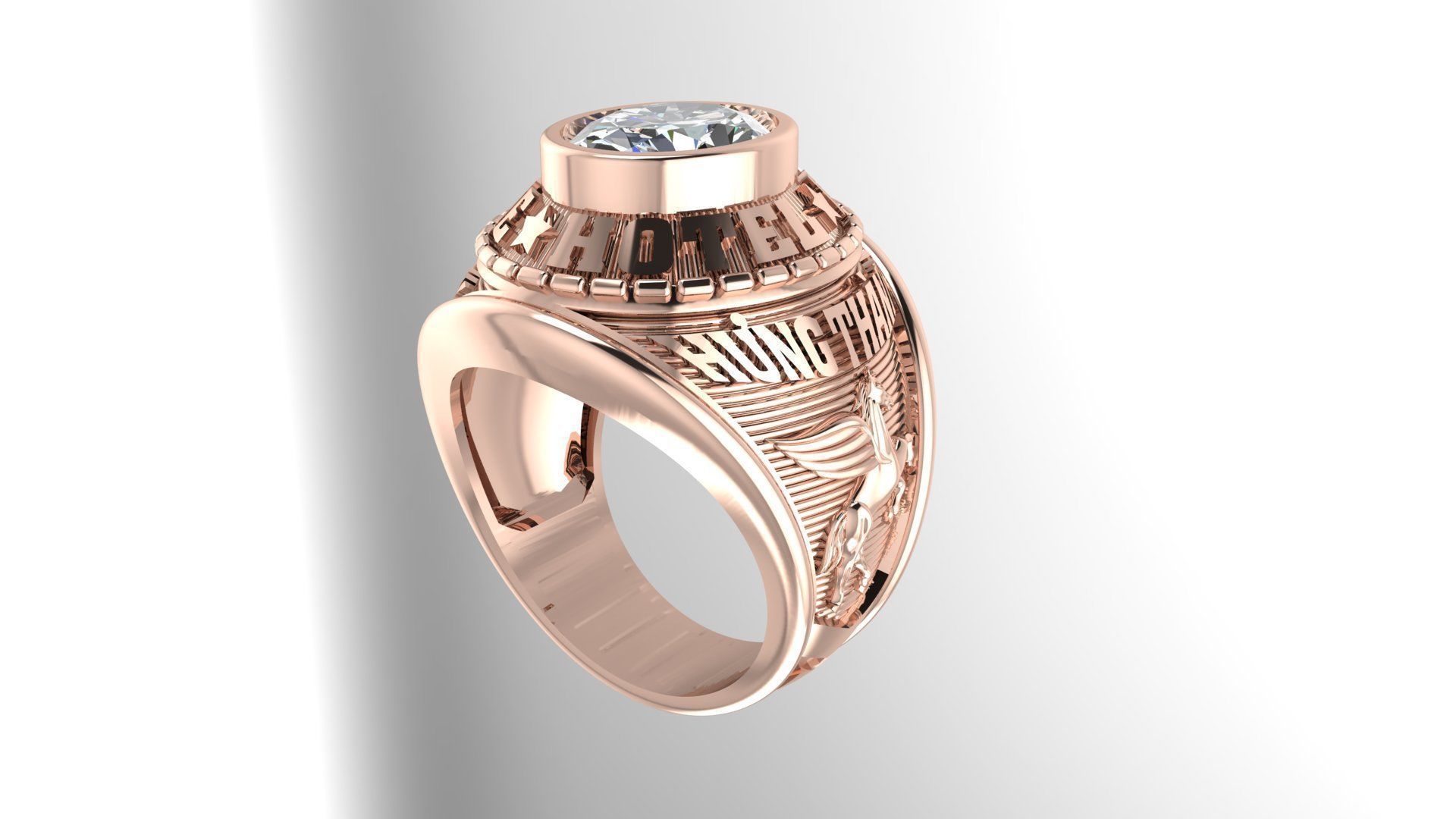 Men Ring 164  3D print model_10