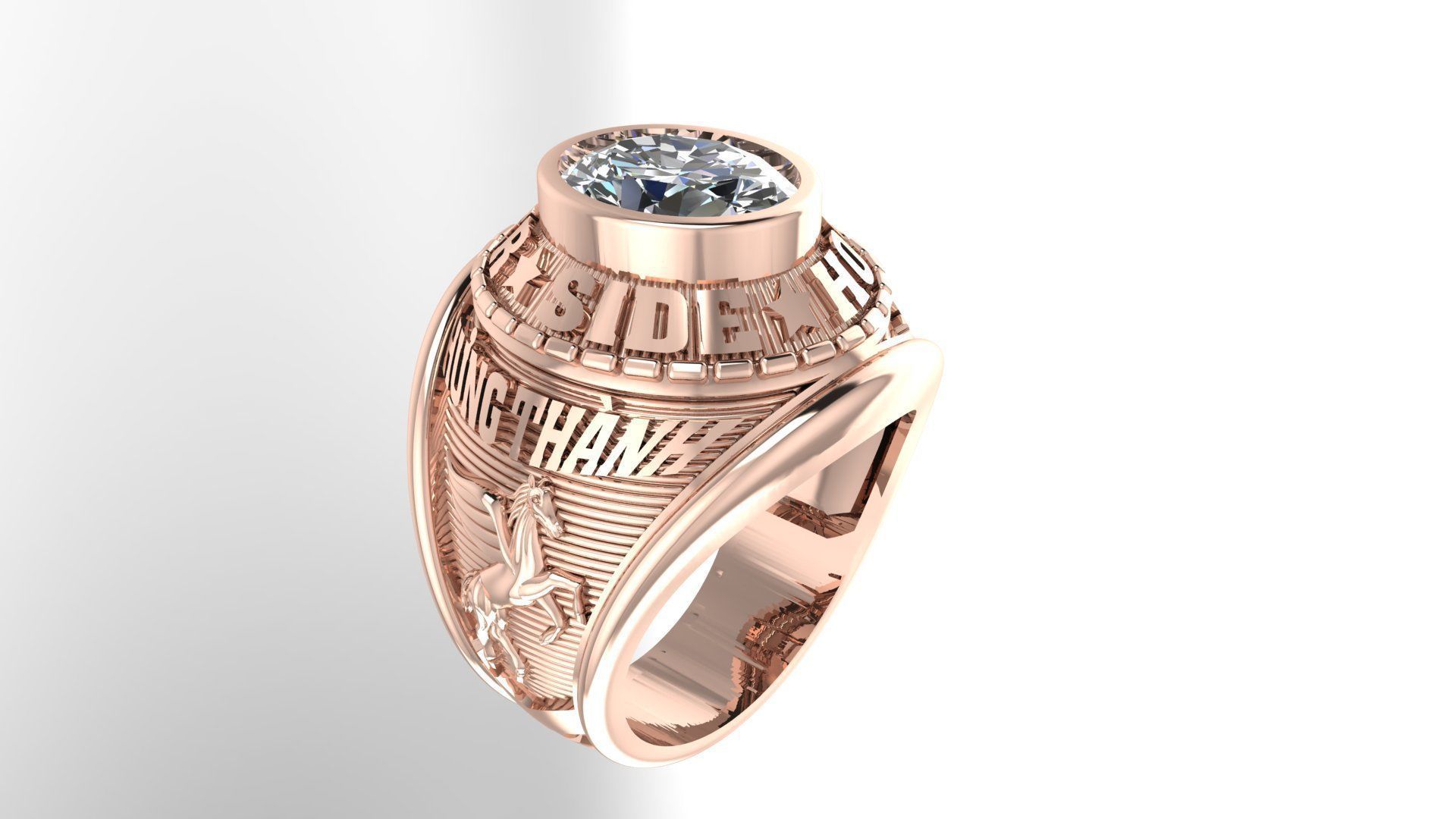 Men Ring 164  3D print model_8