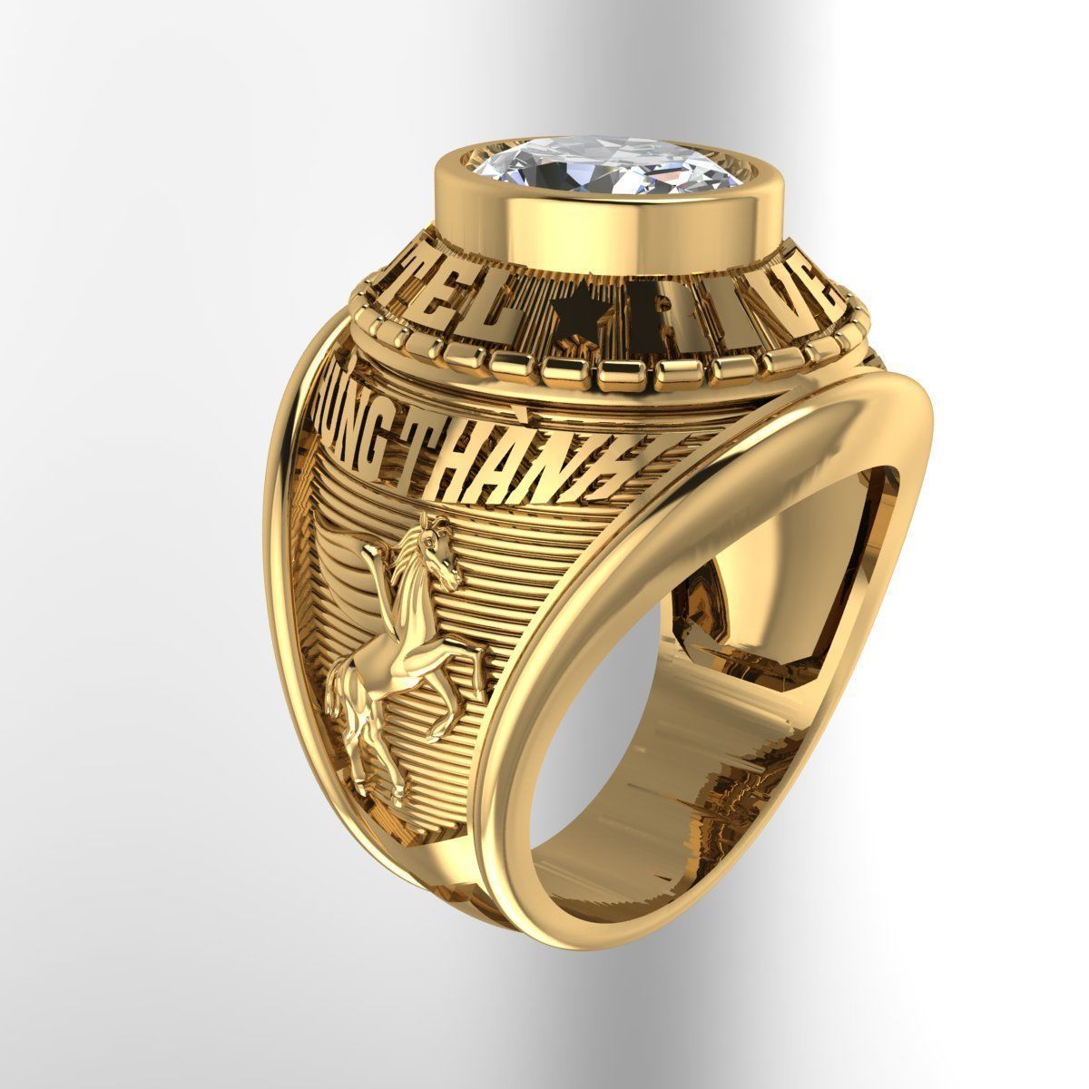 Men Ring 164  3D print model_7