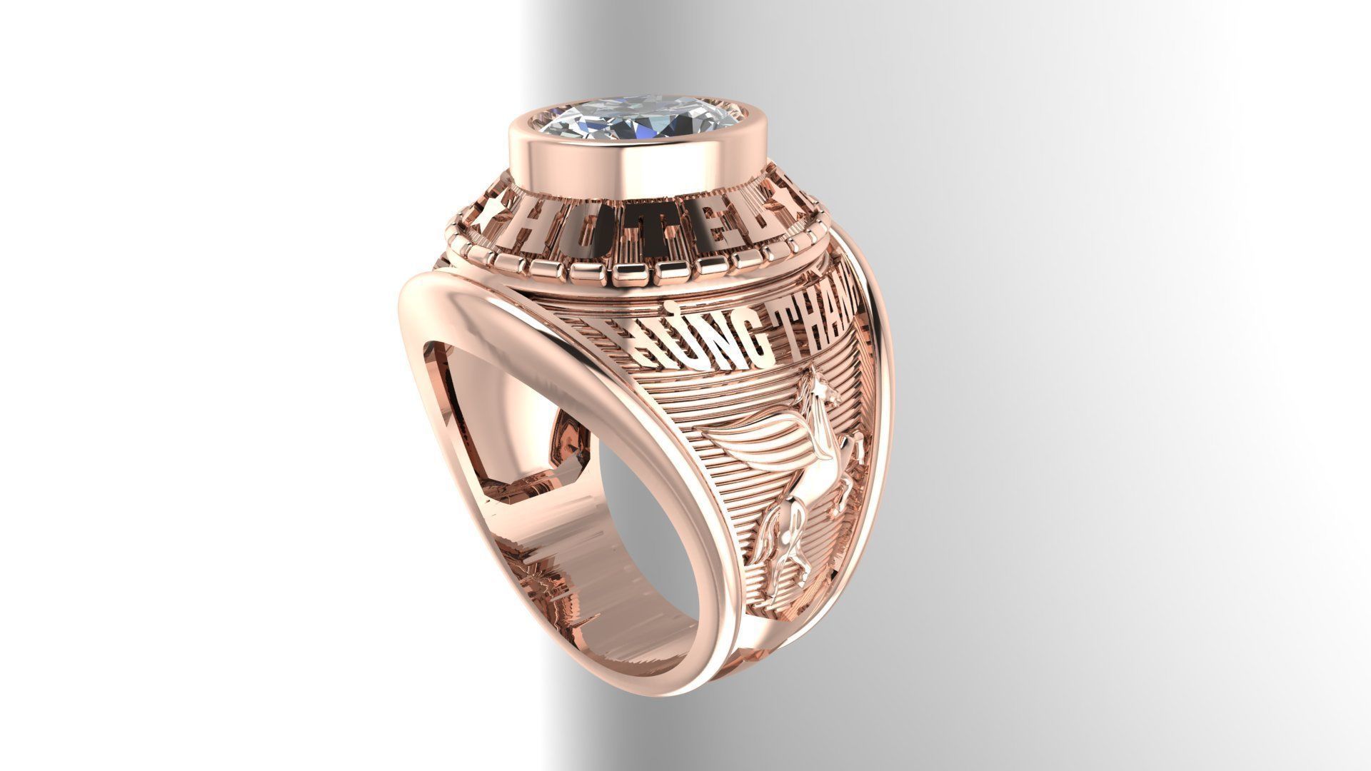 Men Ring 164  3D print model_1