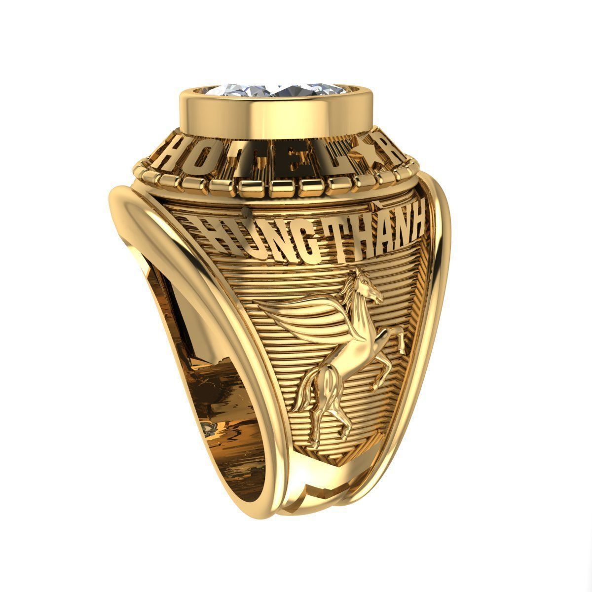 Men Ring 164  3D print model_5