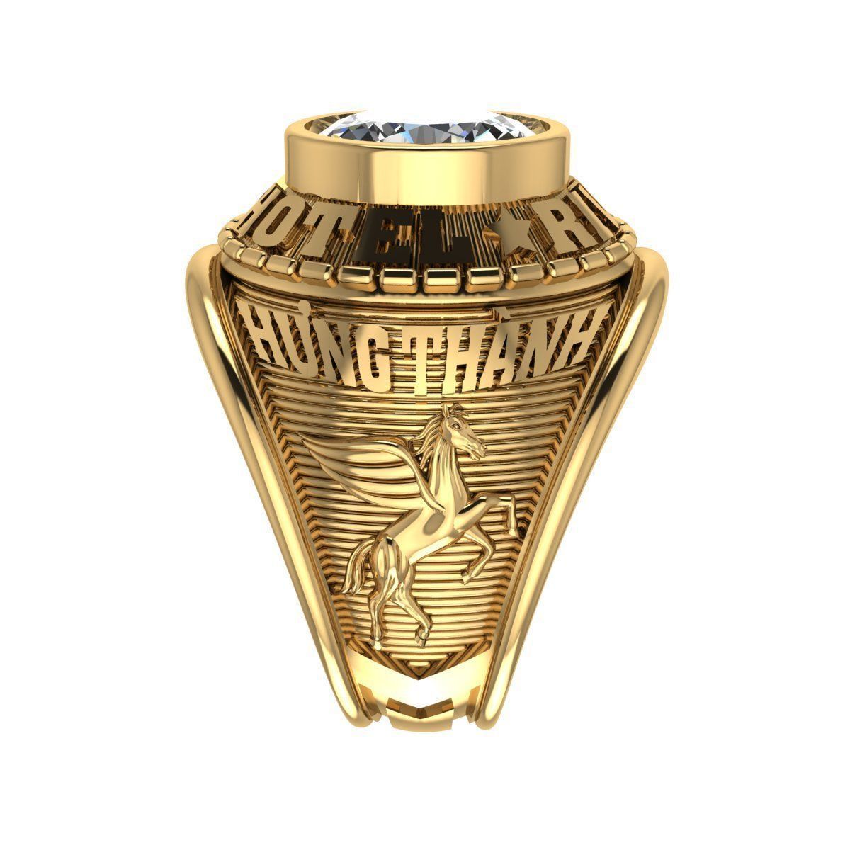 Men Ring 164  3D print model_6