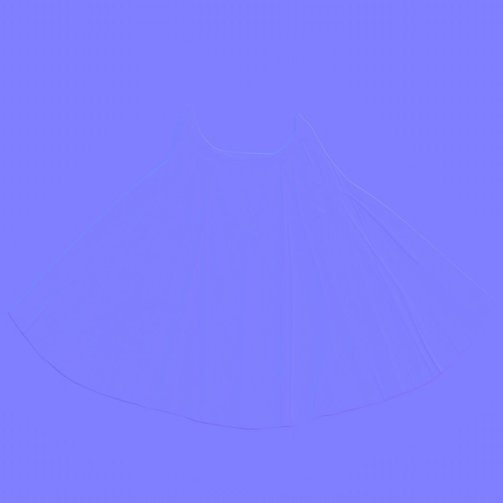 Female Super Hero Costume With Cape Low-poly 3D model_12