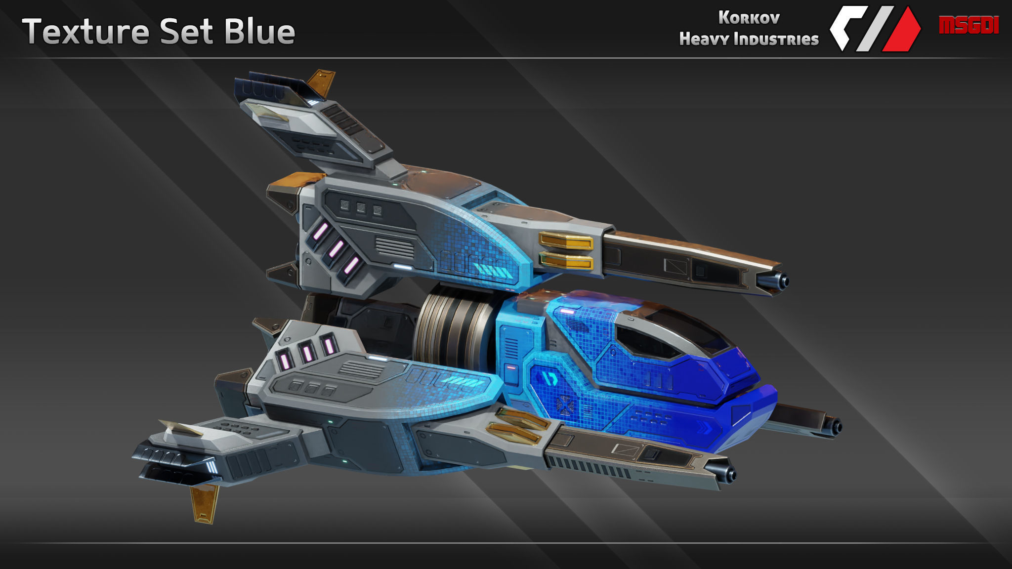 Spaceship Partisan Class Bomber Low-poly 3D model_8