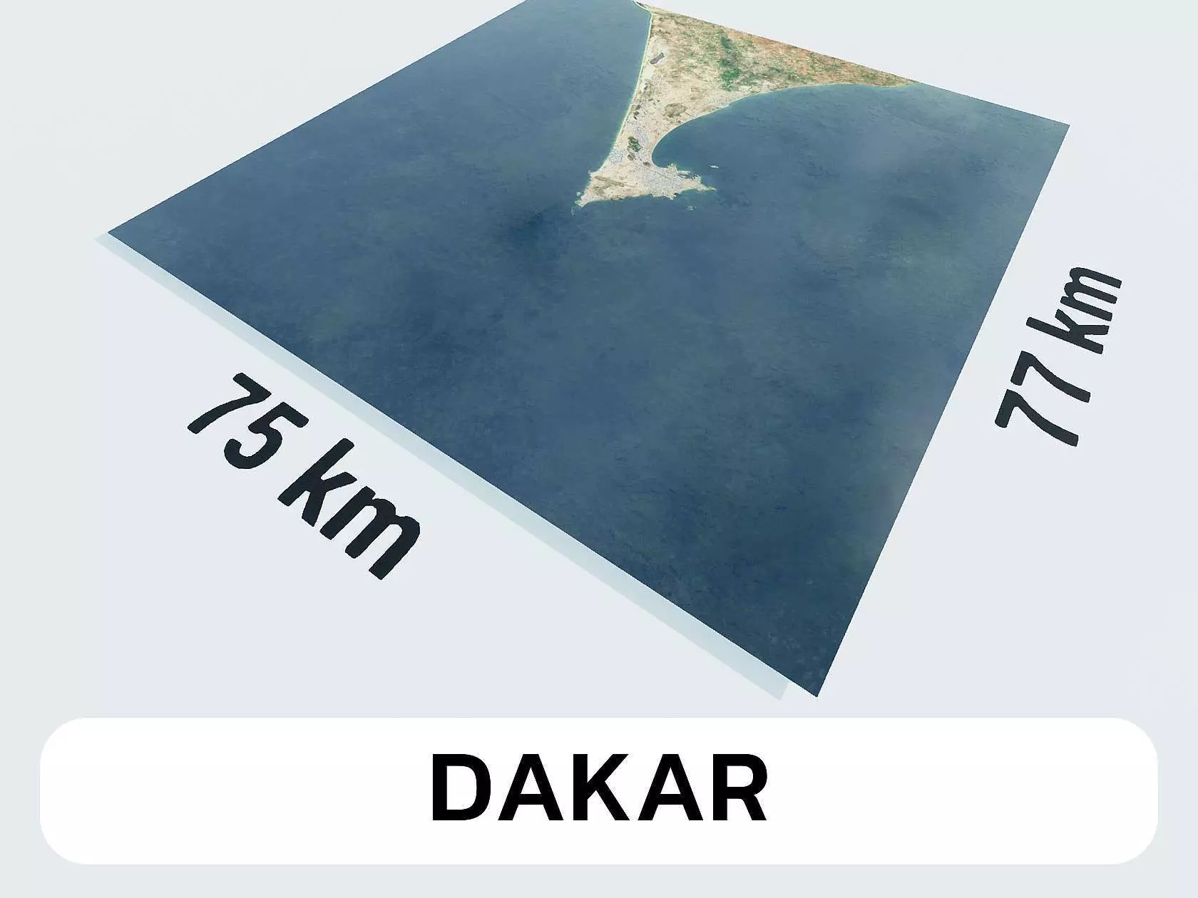 Dakar Senegal City Landscape 3D Model 3D model