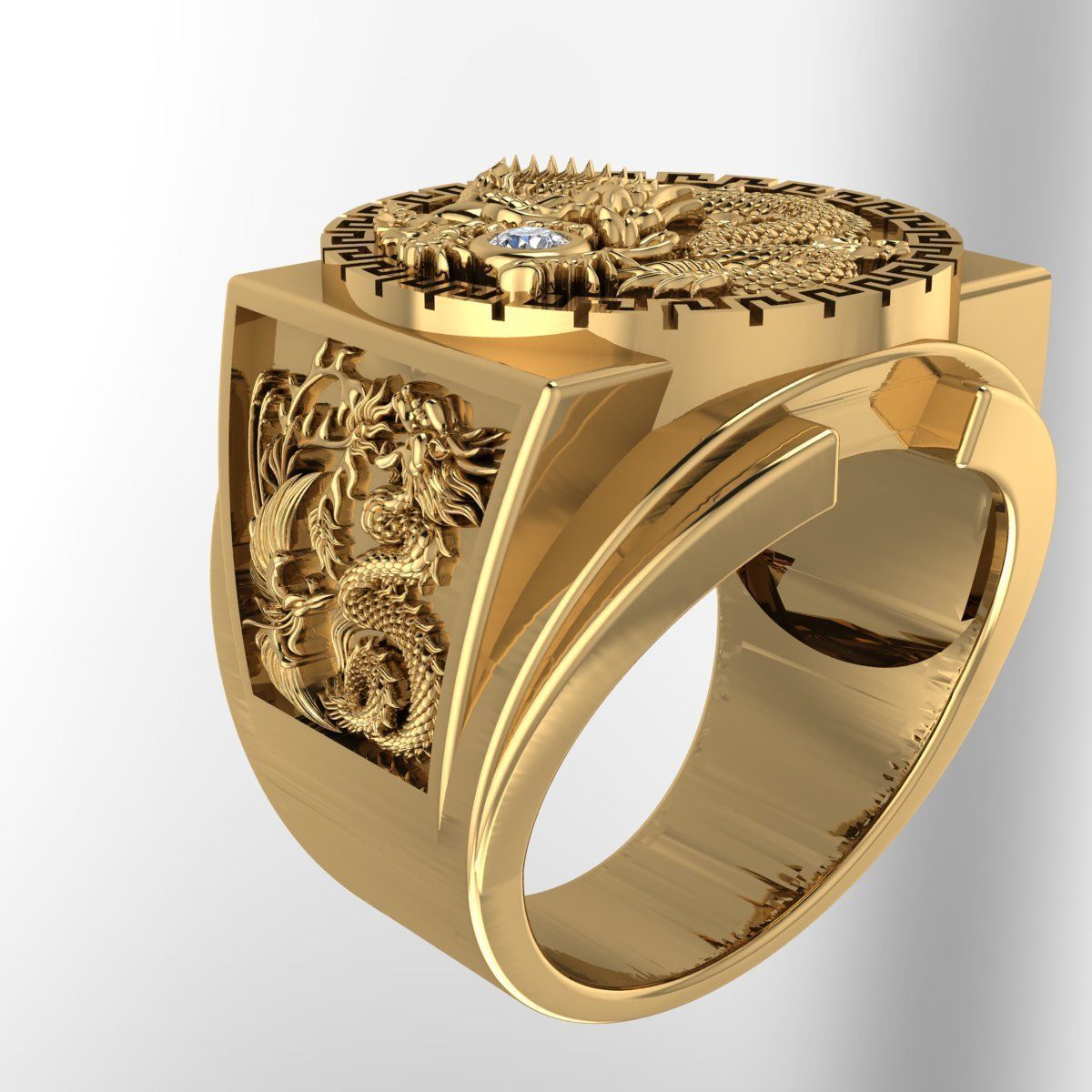 Men Ring 165 3D print model_4