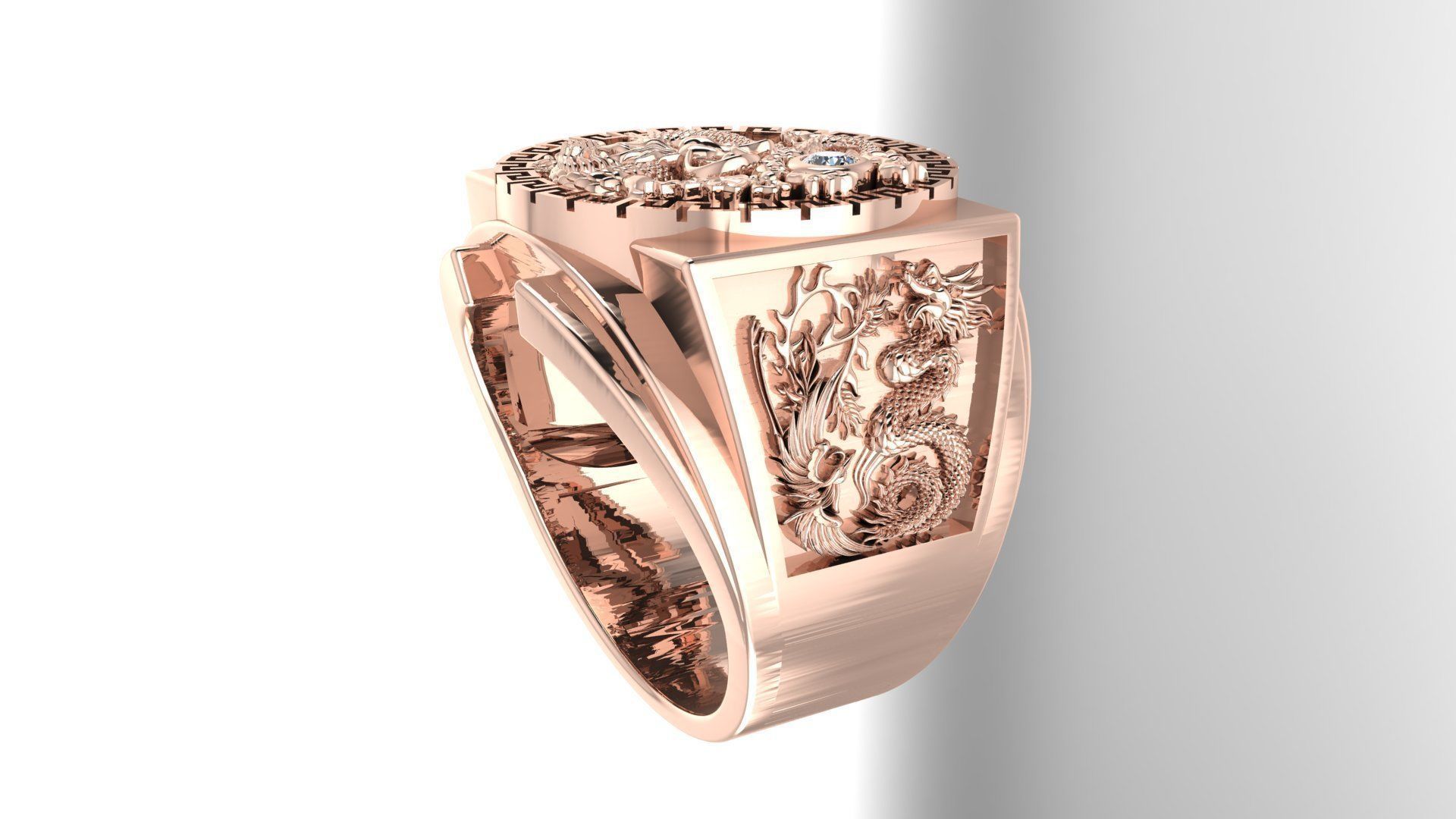 Men Ring 165 3D print model_7