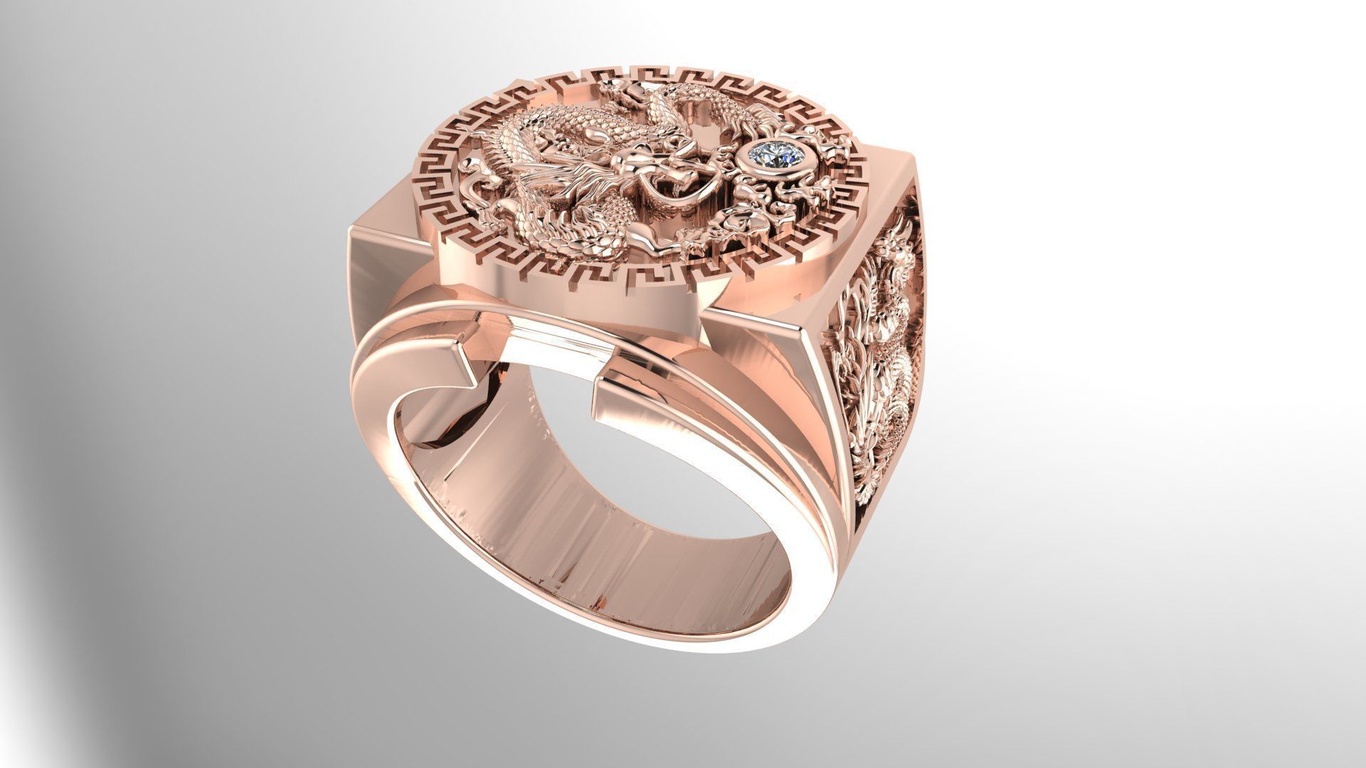 Men Ring 165 3D print model_6