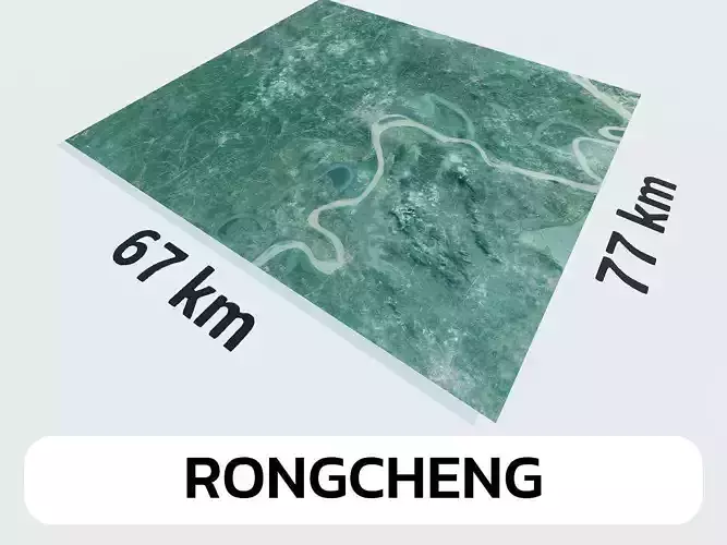 Rongcheng China City Landscape 3D Model