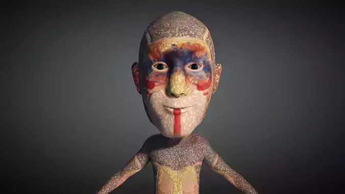 Sci-Fi Alien male 3D character