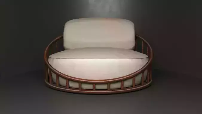 armchair 3D model lounge chair