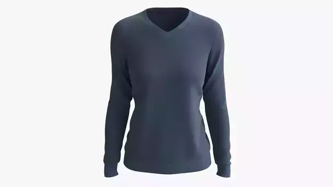 Sweatshirt for Women Mockup 02 Blue