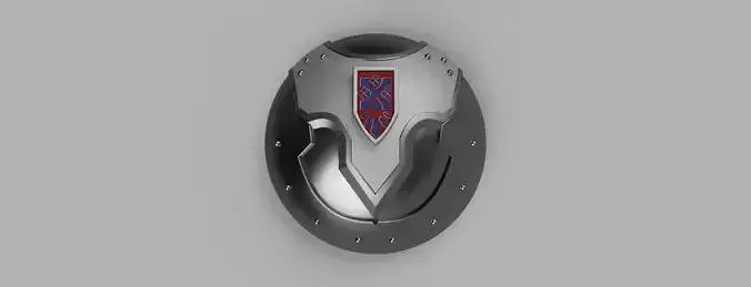 Monster hunter world iron sword and shield 3D print model