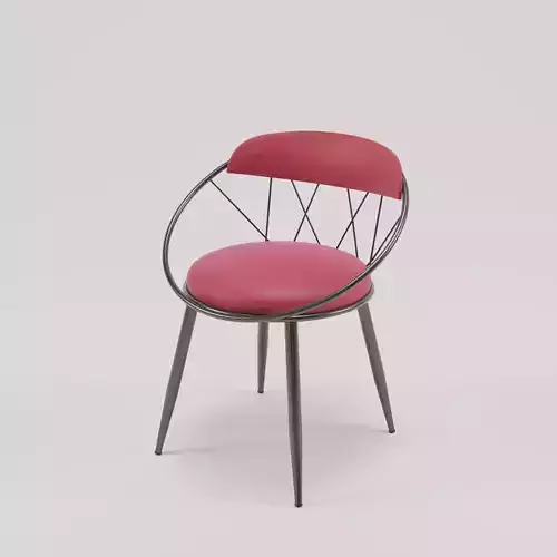metal wire chair fabric upholstery 