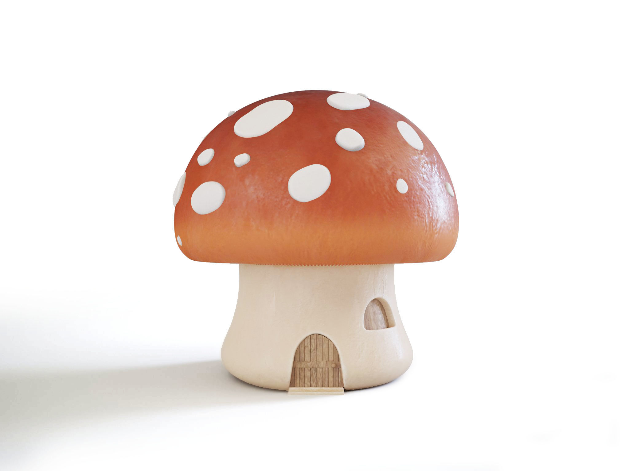 luck set fairy garden mushroom 3D model_3