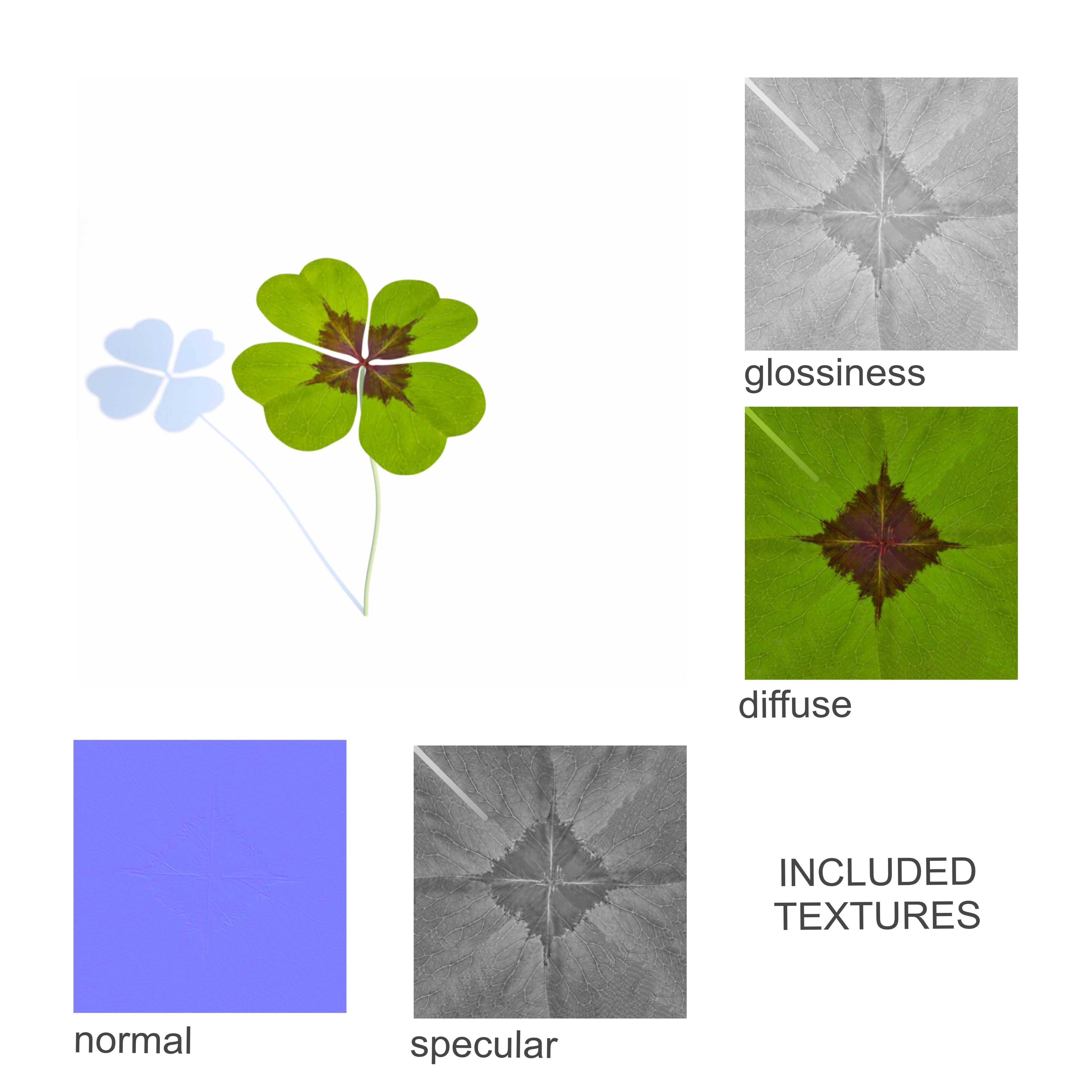 luck set fairy garden mushroom 3D model_30