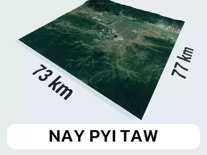 Nay Pyi Taw Myanmar City Landscape 3D Model