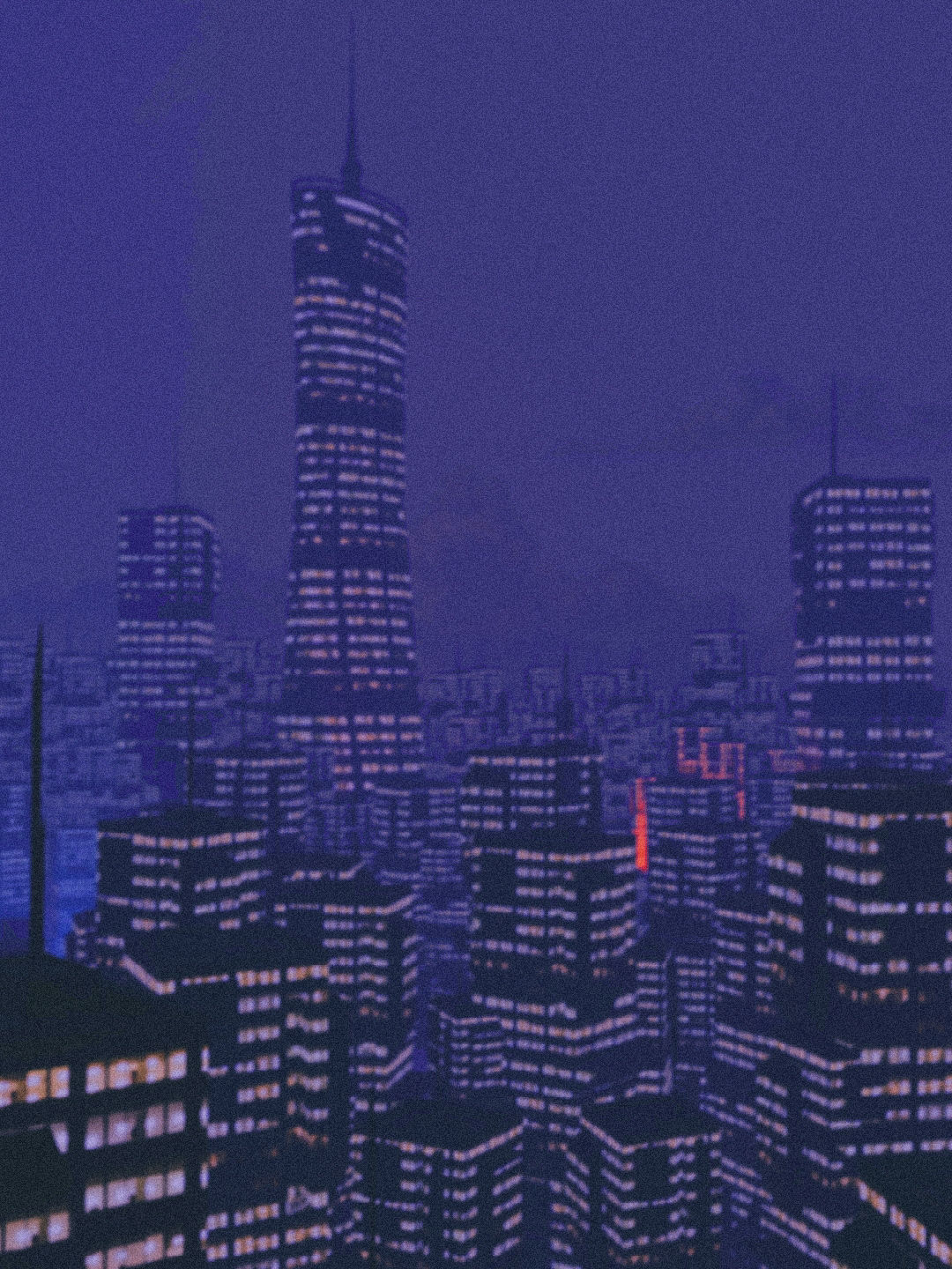 Low Poly Sci fi Buildings Low-poly 3D model_5