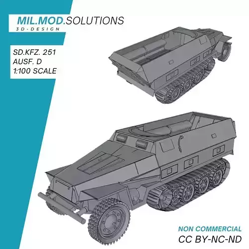 SdKfz 251 3D print model