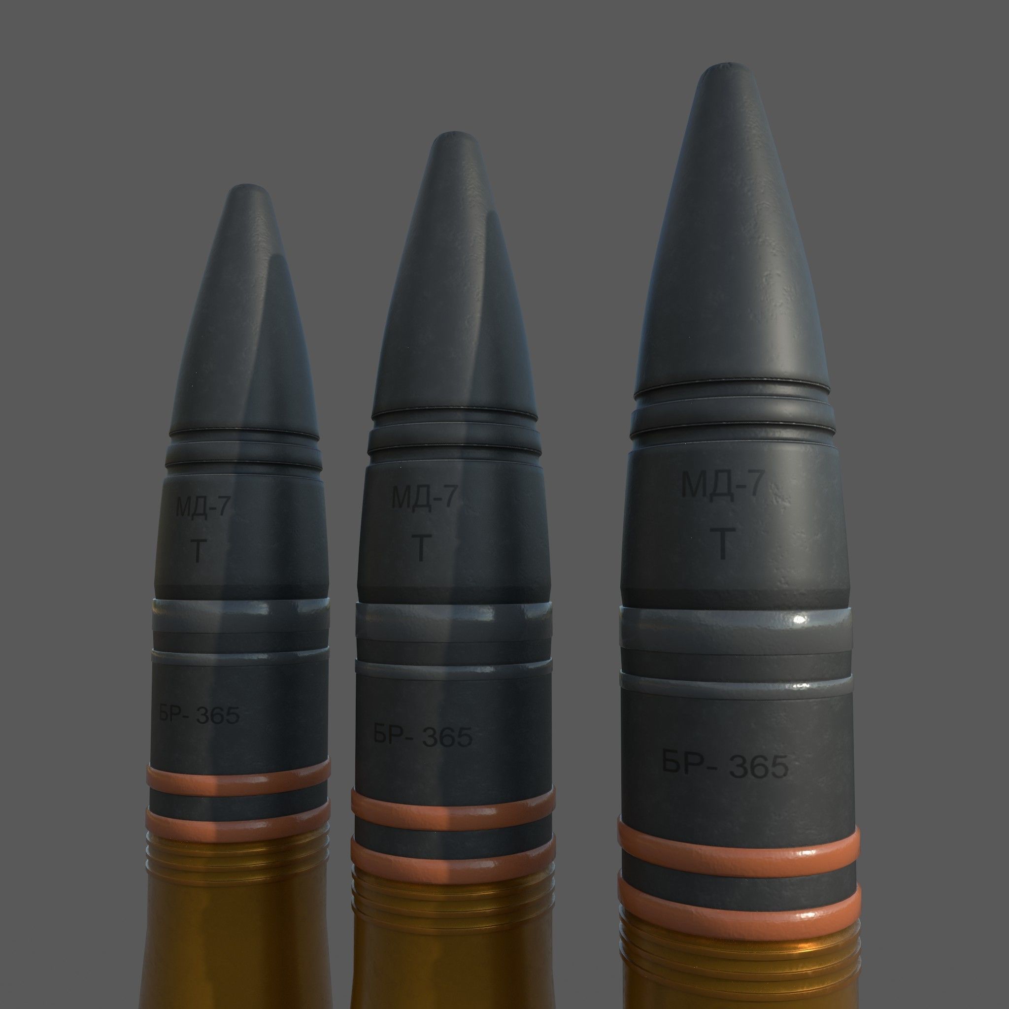 Projectile 85 mm 3D model_9