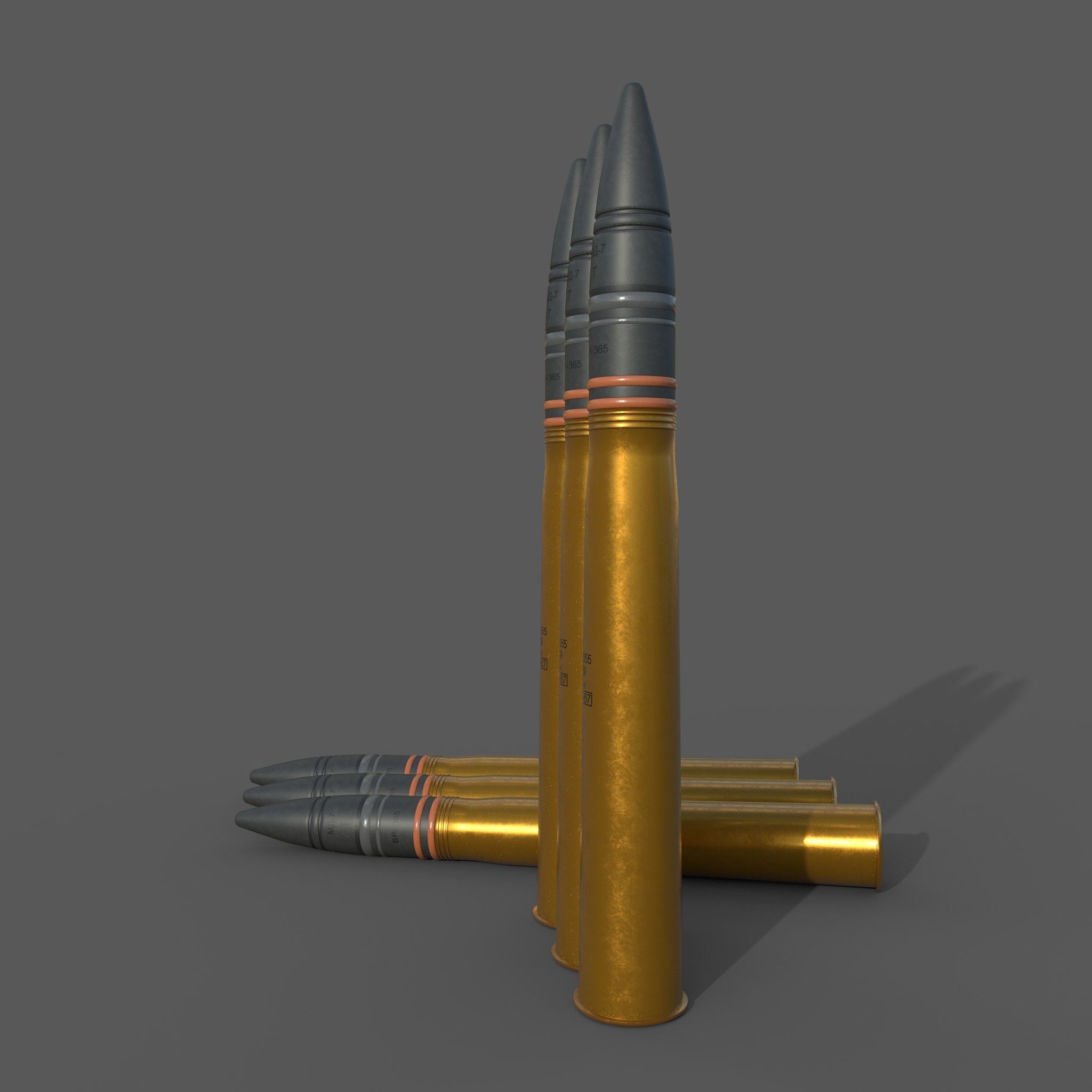 Projectile 85 mm 3D model_3