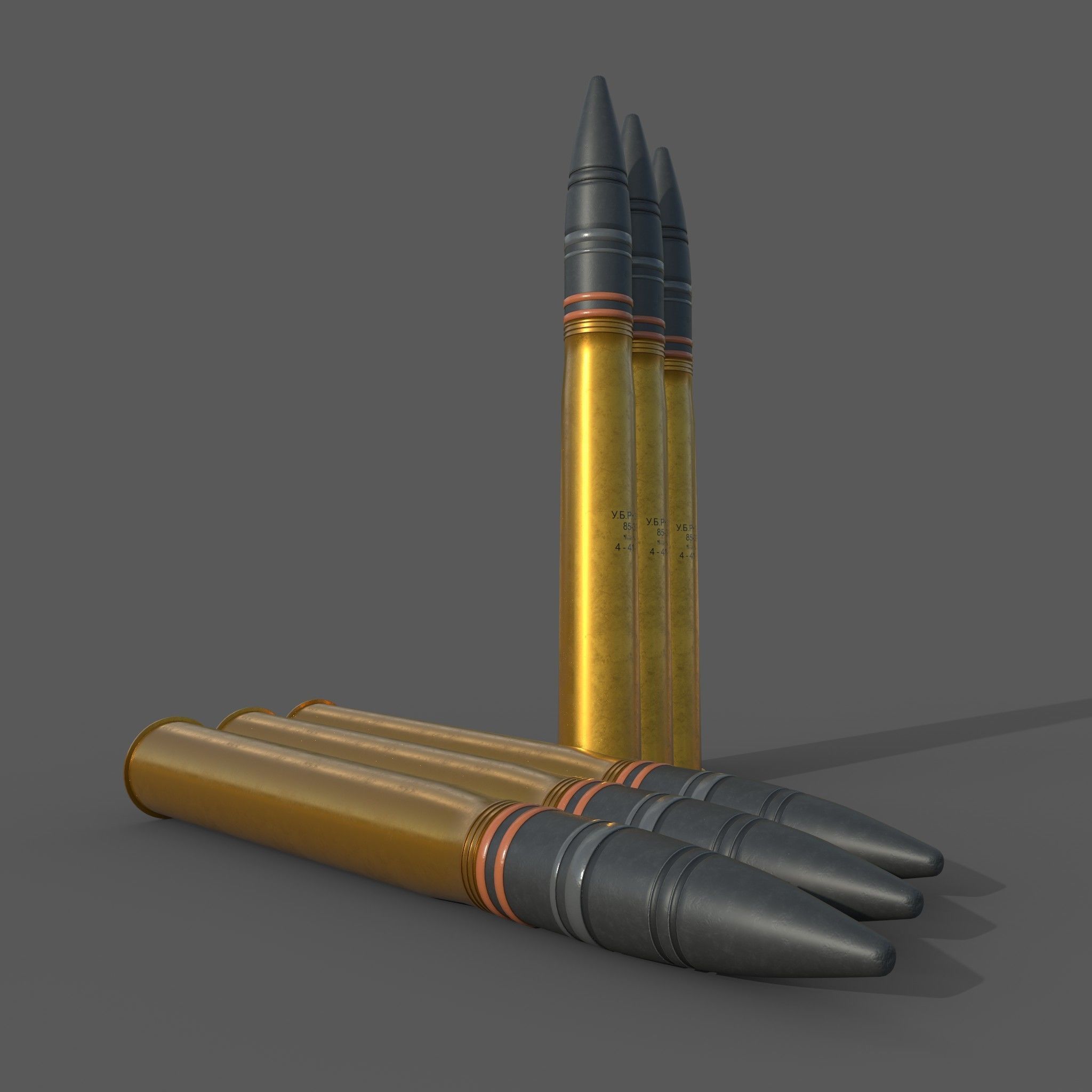 Projectile 85 mm 3D model_4