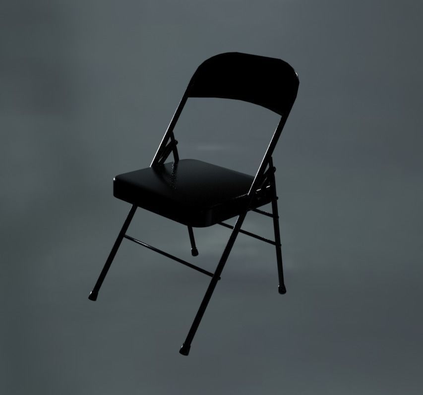 3D model Steel Chair Inspired from Wrestling Boxing VR / AR / lowpoly