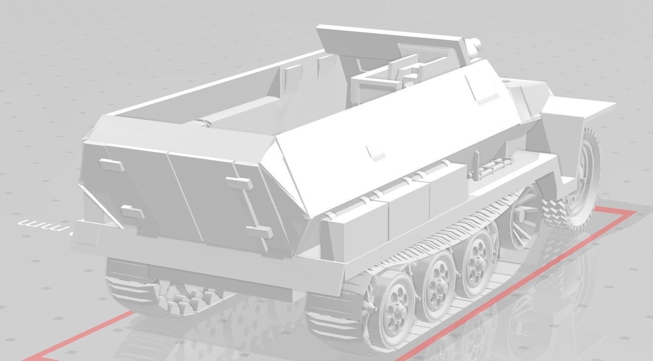 SdKfz 251 Stummel 3D print model_5