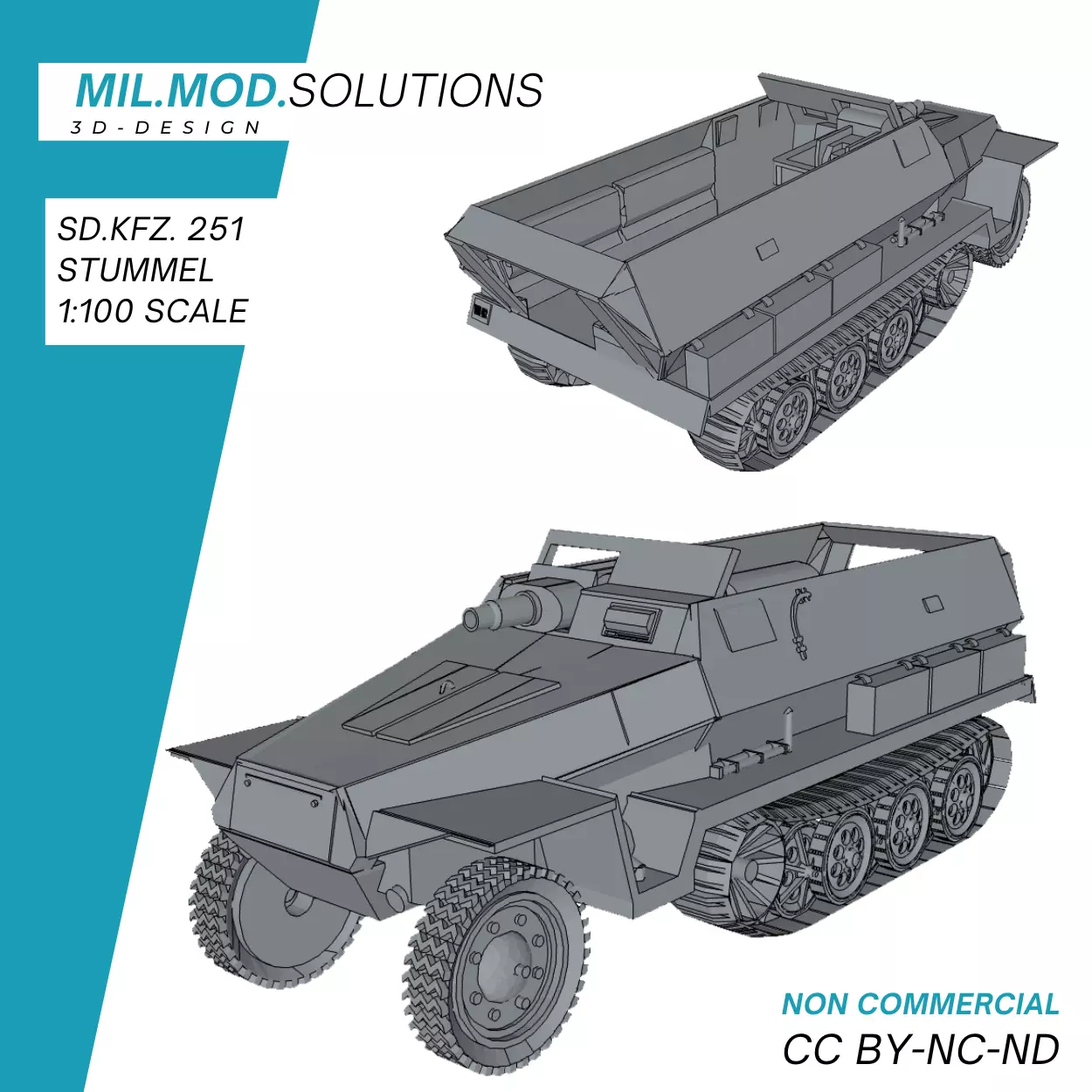 SdKfz 251 Stummel 3D print model_0