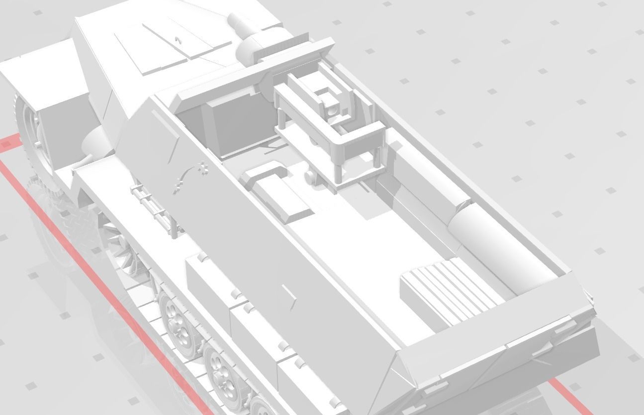SdKfz 251 Stummel 3D print model_2