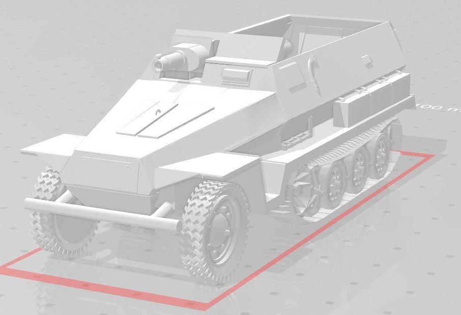SdKfz 251 Stummel 3D print model_4