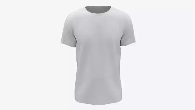 T-shirt for Men Mockup 01 Cotton White