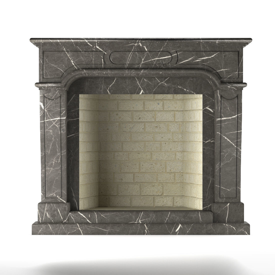 Fireplace 3D model_3