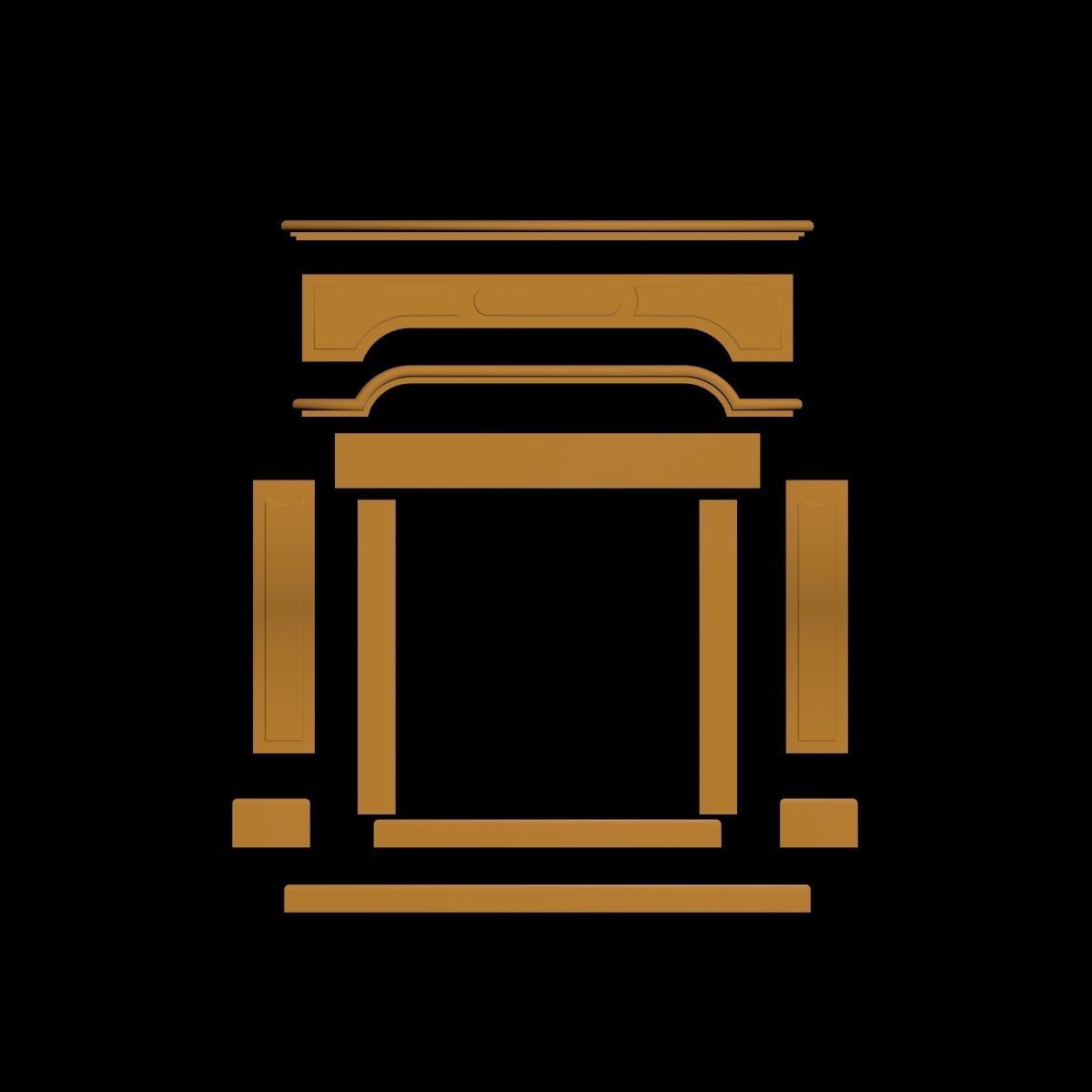 Fireplace 3D model_6