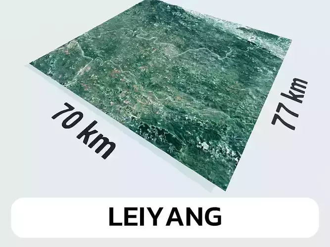 Leiyang China City Landscape 3D Model